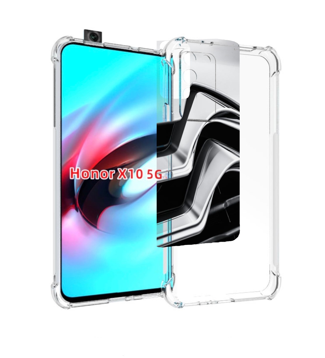 

Чехол MyPads citroen мужской для Honor X10, Прозрачный, Tocco
