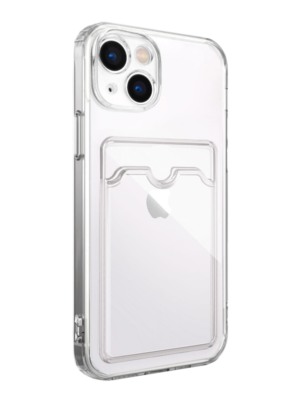 

Чехол MustHaveCase с картхолдером для iPhone 13 mini прозрачный, Чехол с картхолдером для iPhone 13 mini