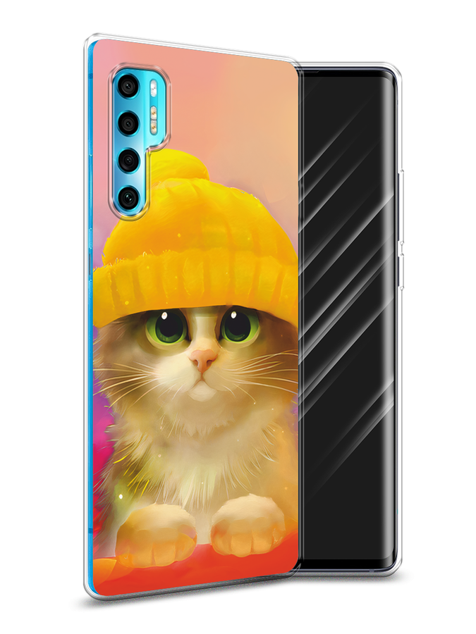 

Чехол Awog на TCL 20 Pro 5G "Котенок в желтой шапке", Разноцветный, 290850-2