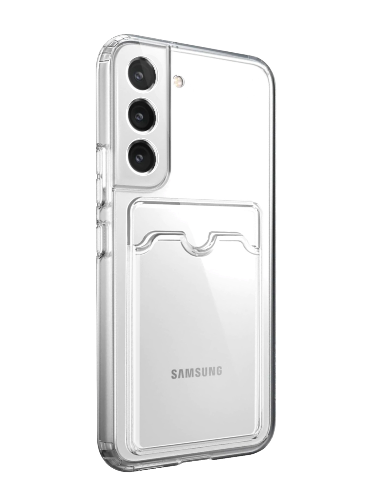 фото Чехол musthavecase с картхолдером для samsung galaxy s22 прозрачный