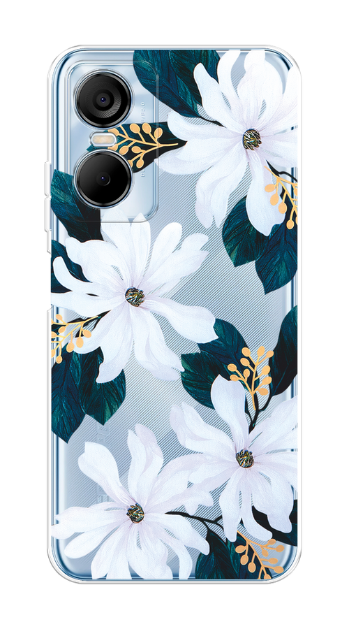 

Чехол на Tecno Pop 6 Pro "Delilah Flower", Зеленый;белый, 302750-1