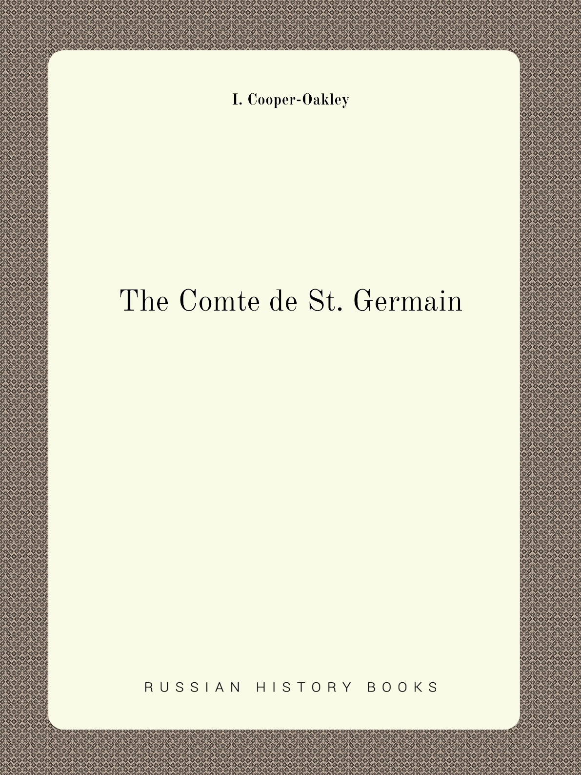 

The Comte de St. Germain