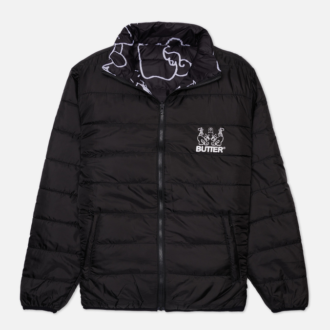 Мужской пуховик Butter Goods Jun Reversible Puffer чёрный, Размер XL