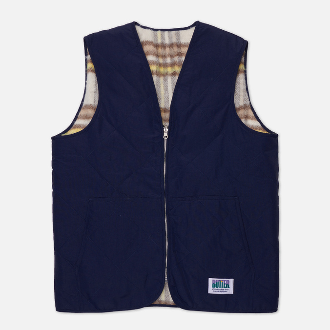 

Мужской жилет Butter Goods Reversible Hairy Plaid синий, Размер S, Reversible Hairy Plaid