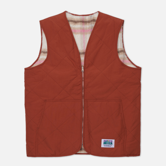 

Мужской жилет Butter Goods Reversible Hairy Plaid коричневый, Размер XL, Reversible Hairy Plaid