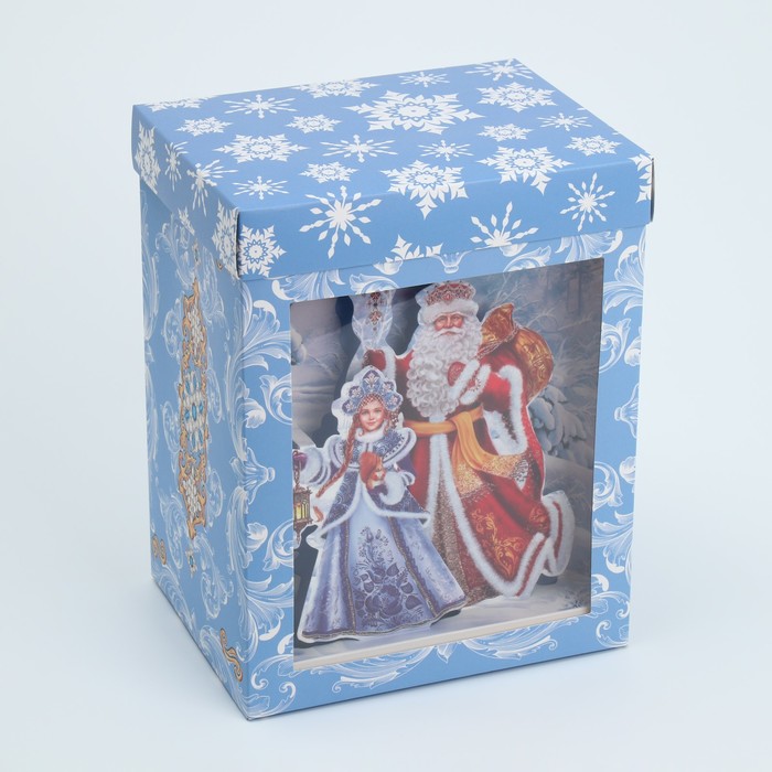 

Коробка Дарите Счастье С Новым годом, 9801426, 18 х 23 х 14см, Голубой;красный