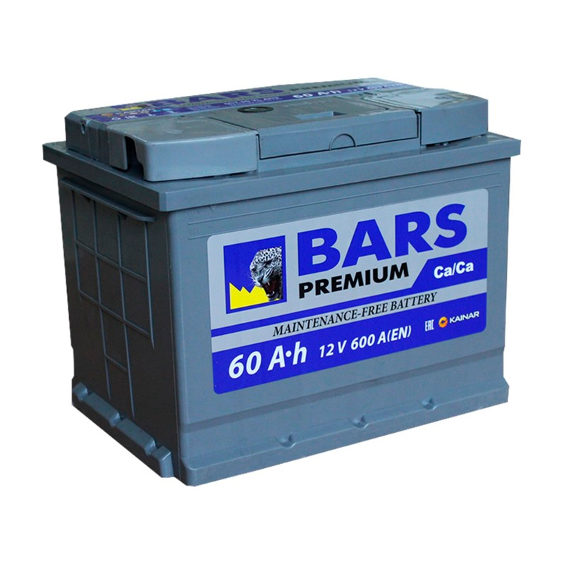 Легковой аккумулятор BARS 6СТ-60.0 VL Premium