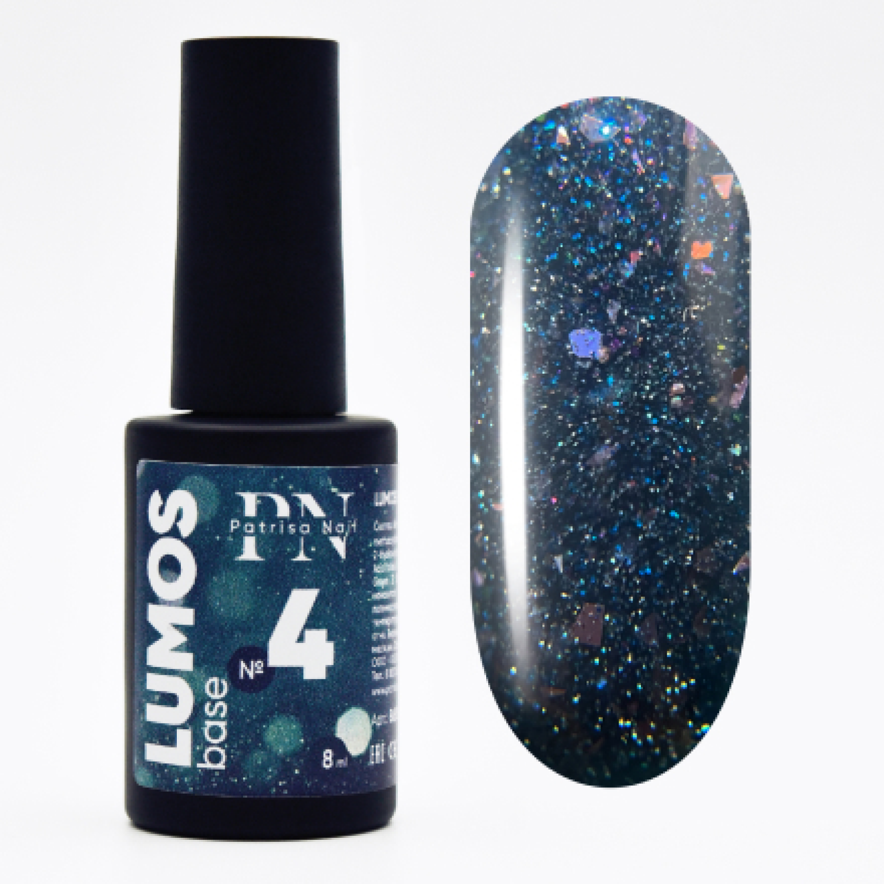

База Patrisa Nail светоотражающая цветная Lumos Base №4 8 мл