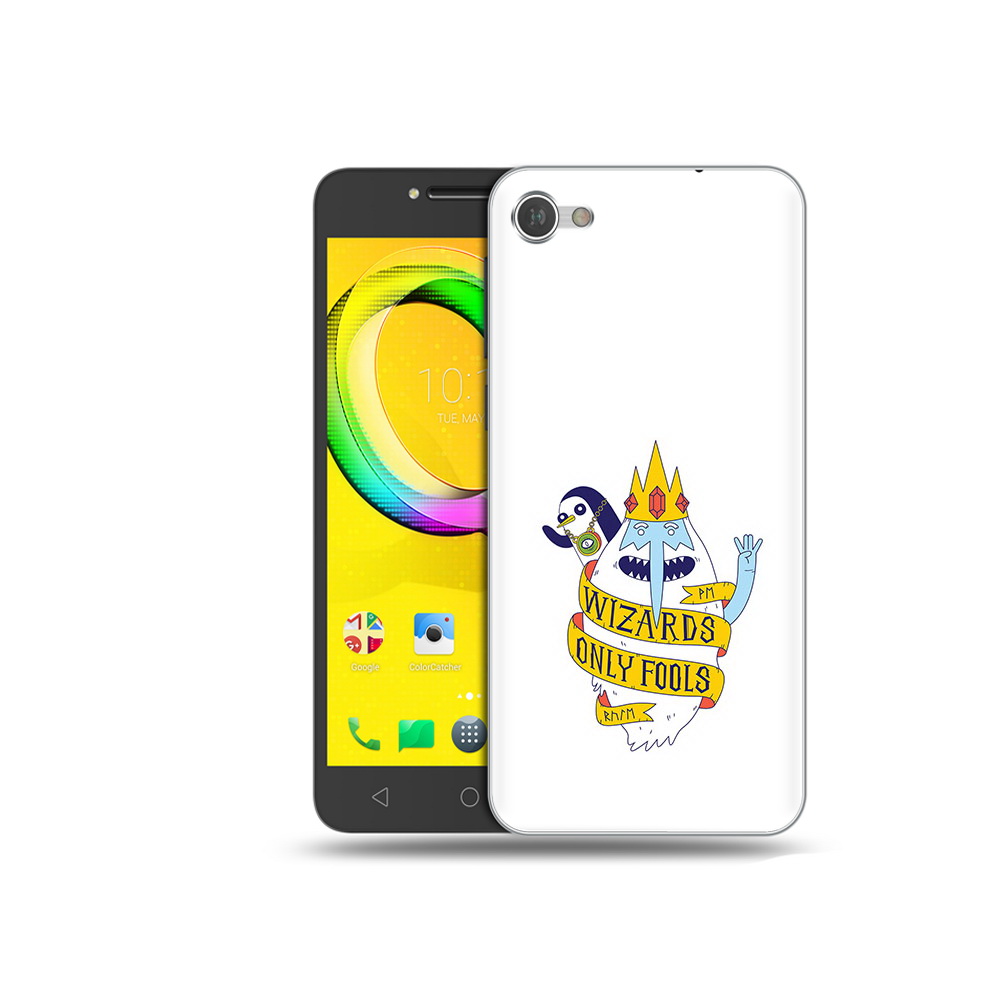 

Чехол MyPads Tocco для Alcatel A5 время приключений снежный король, Прозрачный, Tocco