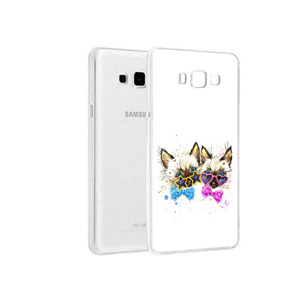 

Чехол MyPads Tocco для Samsung Galaxy A3 (2015) милые котята, Прозрачный, Tocco