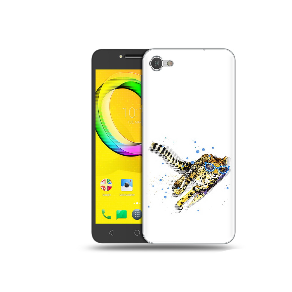 

Чехол MyPads Tocco для Alcatel A5 гепард в очках, Прозрачный, Tocco