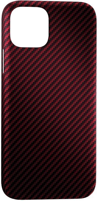 фото Чехол annet mancini для iphone 12 mini сarbon red (am-12-k-rd)