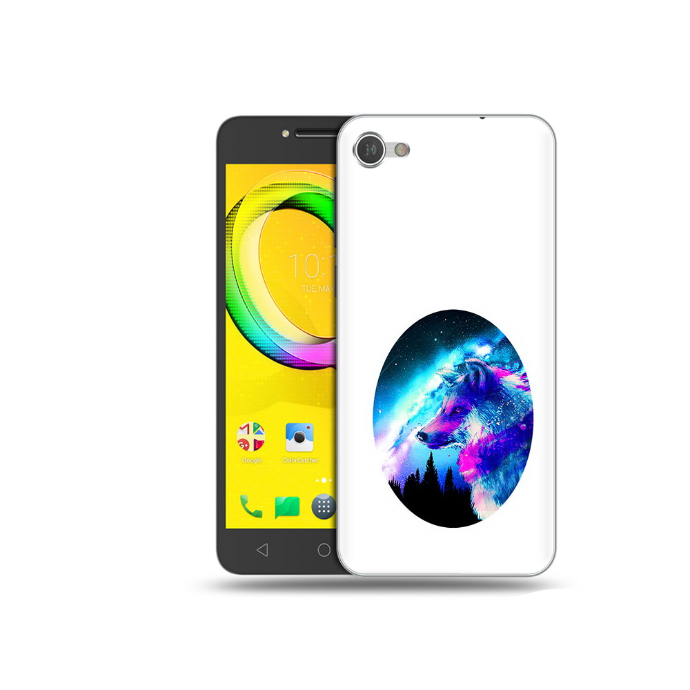 

Чехол MyPads Tocco для Alcatel A5 голубой волк (PT67387.664.293), Прозрачный, Tocco