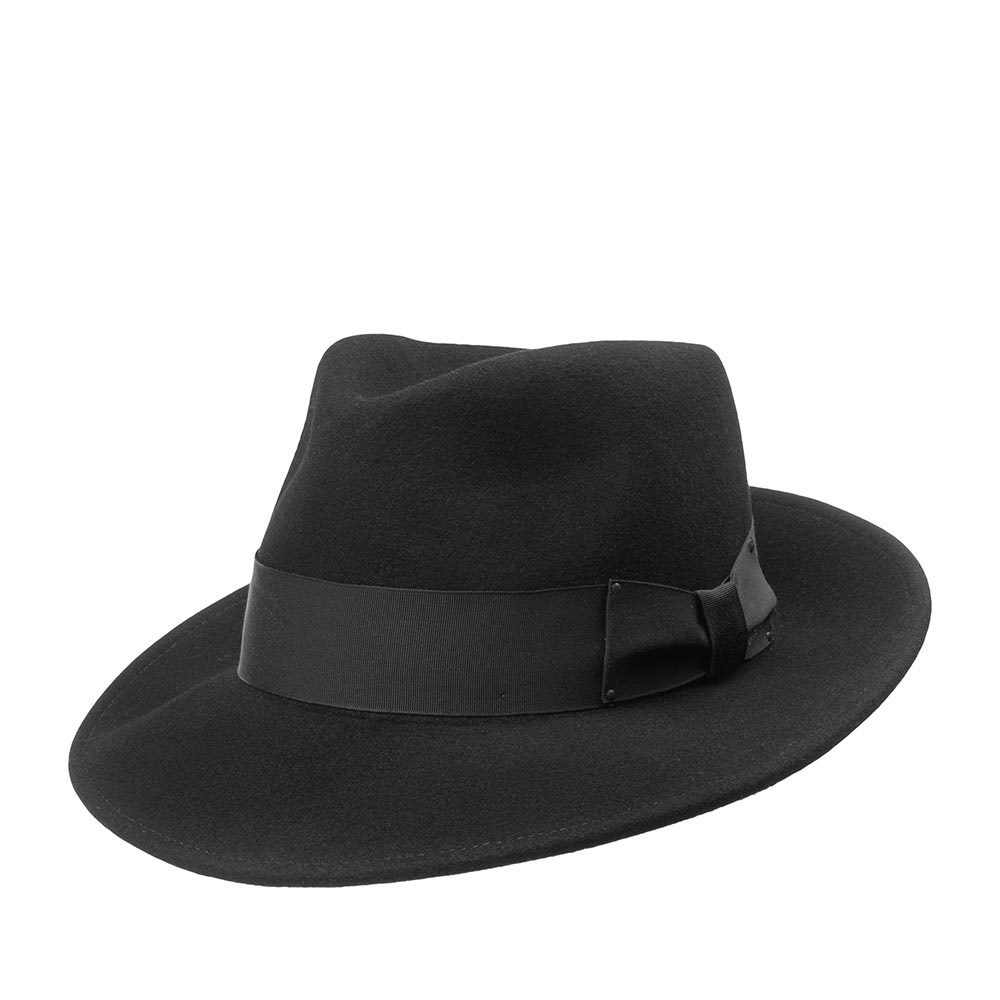 Шляпа унисекс BAILEY 7002 FEDORA черная р 57