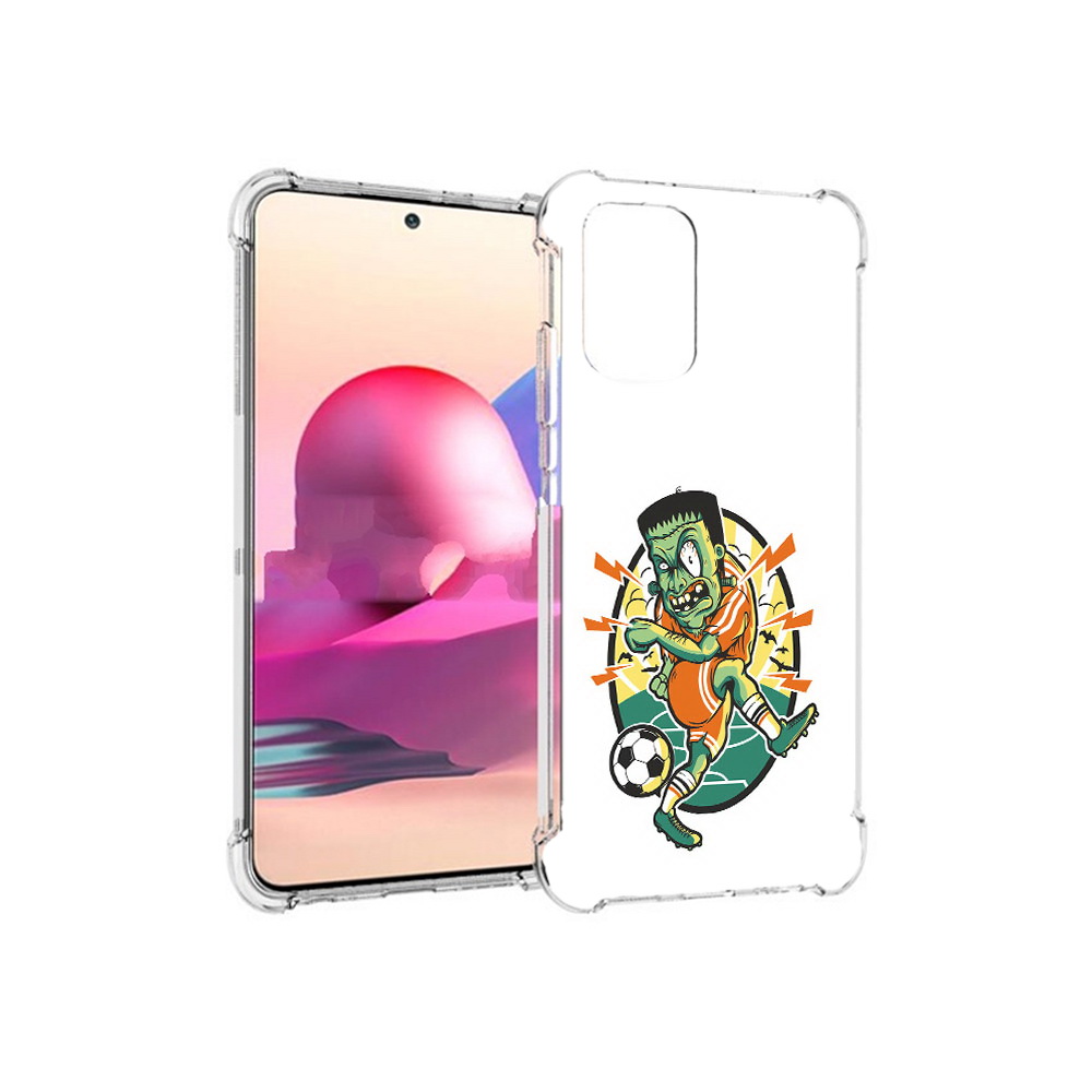 

Чехол MyPads Tocco для Xiaomi Redmi Note 10S зомби футболист (PT158704.257.368), Прозрачный, Tocco