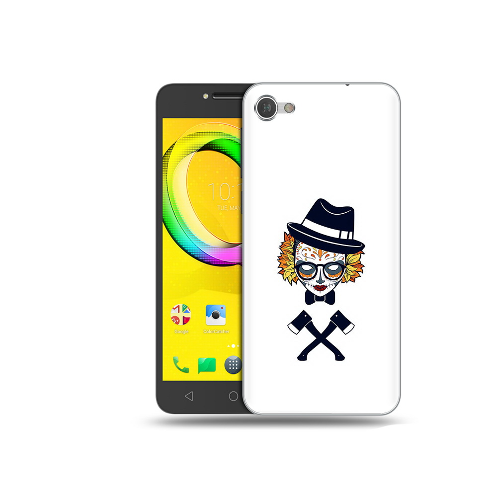 

Чехол MyPads Tocco для Alcatel A5 девушка в маске с топорами рисунок (PT67387.664.304), Прозрачный, Tocco