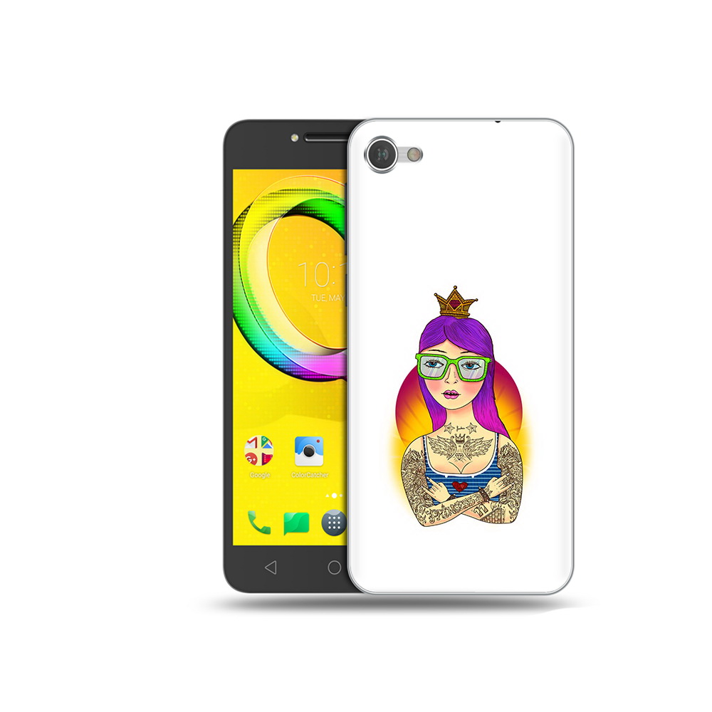 

Чехол MyPads Tocco для Alcatel A5 девушка в татуировках с короной (PT67387.664.305), Прозрачный, Tocco