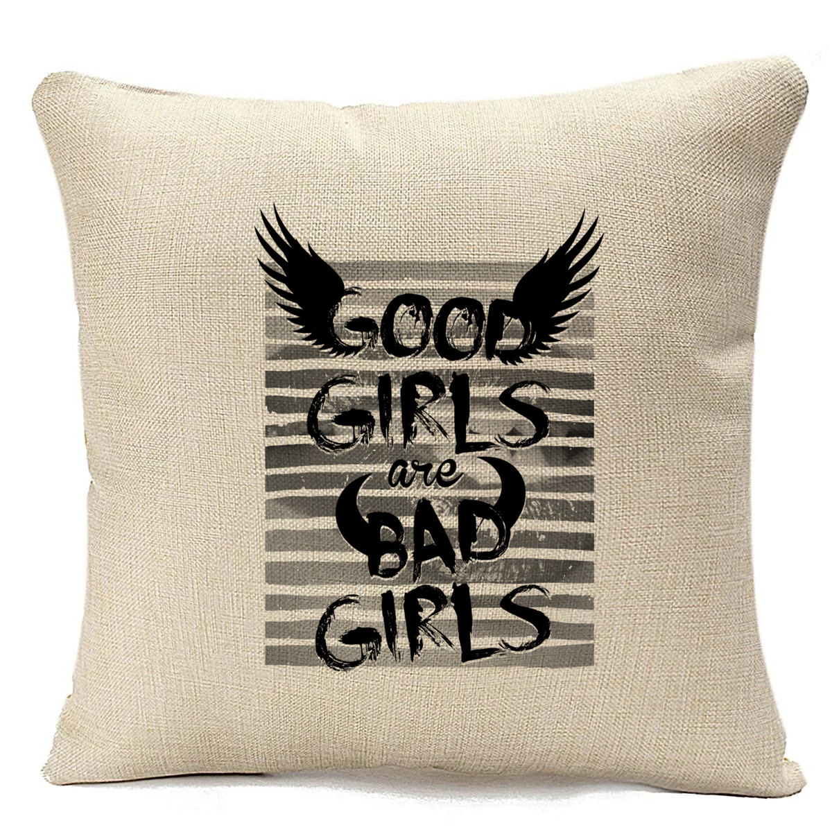 

Подушка бежевая CoolPodarok Good girls are Bad girls, Бежевый