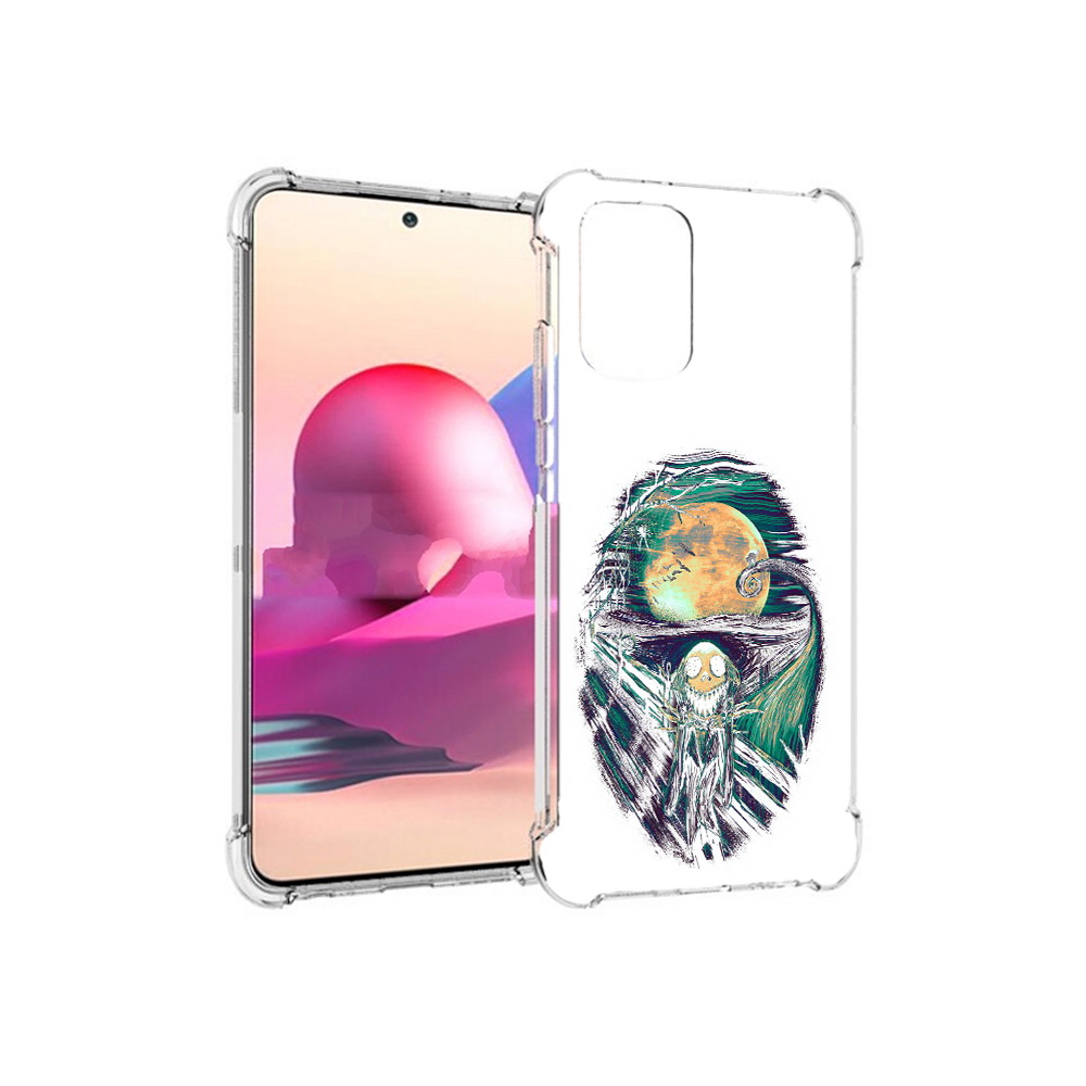 

Чехол MyPads Tocco для Xiaomi Redmi Note 10S зубастое существо абстракция, Прозрачный, Tocco