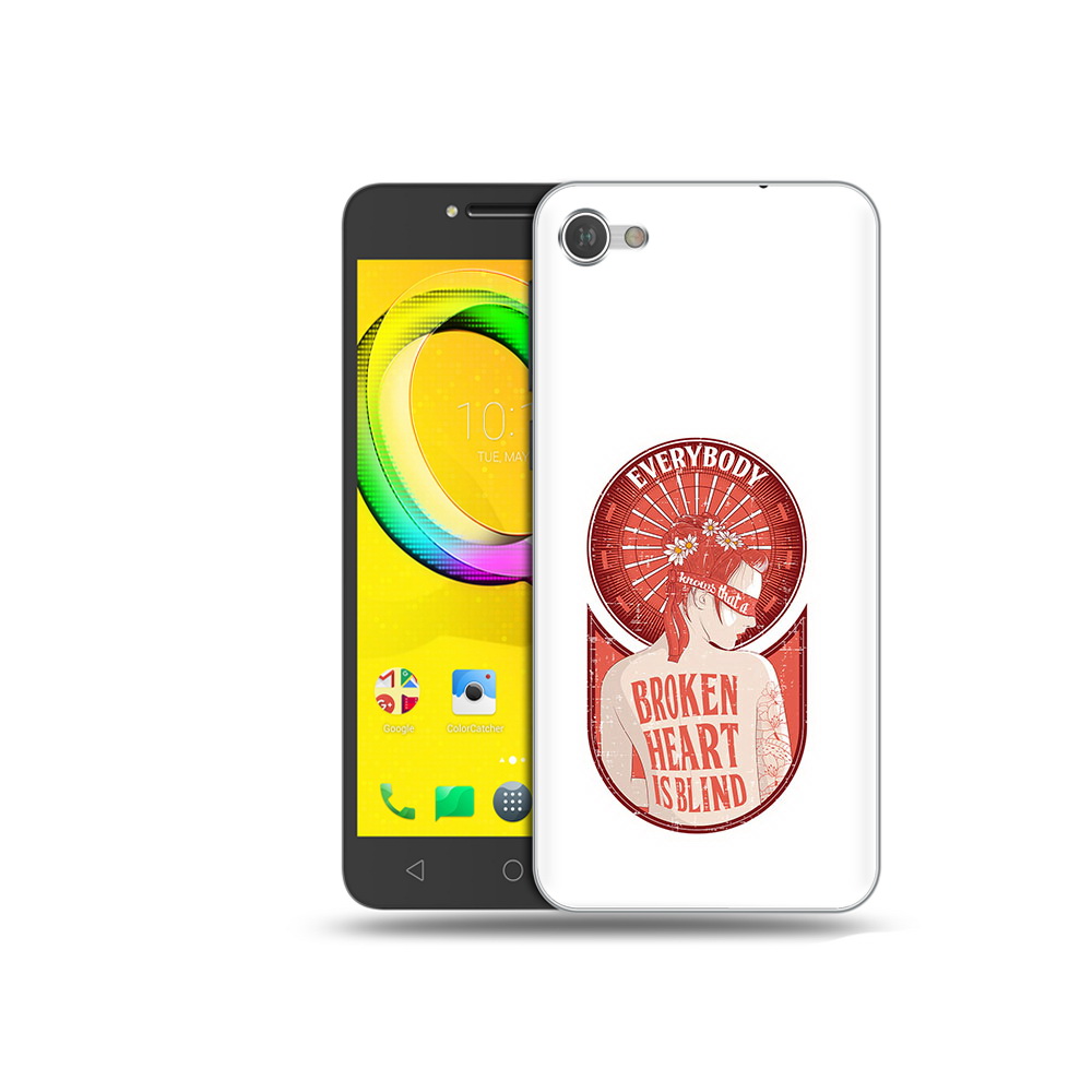 

Чехол MyPads Tocco для Alcatel A5 девушка разбитое сердце (PT67387.664.310), Прозрачный, Tocco