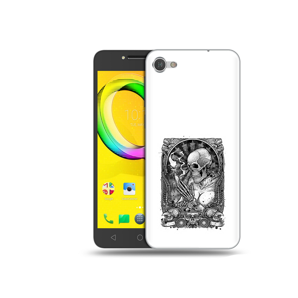 

Чехол MyPads Tocco для Alcatel A5 девушка скелет (PT67387.664.316), Прозрачный, Tocco