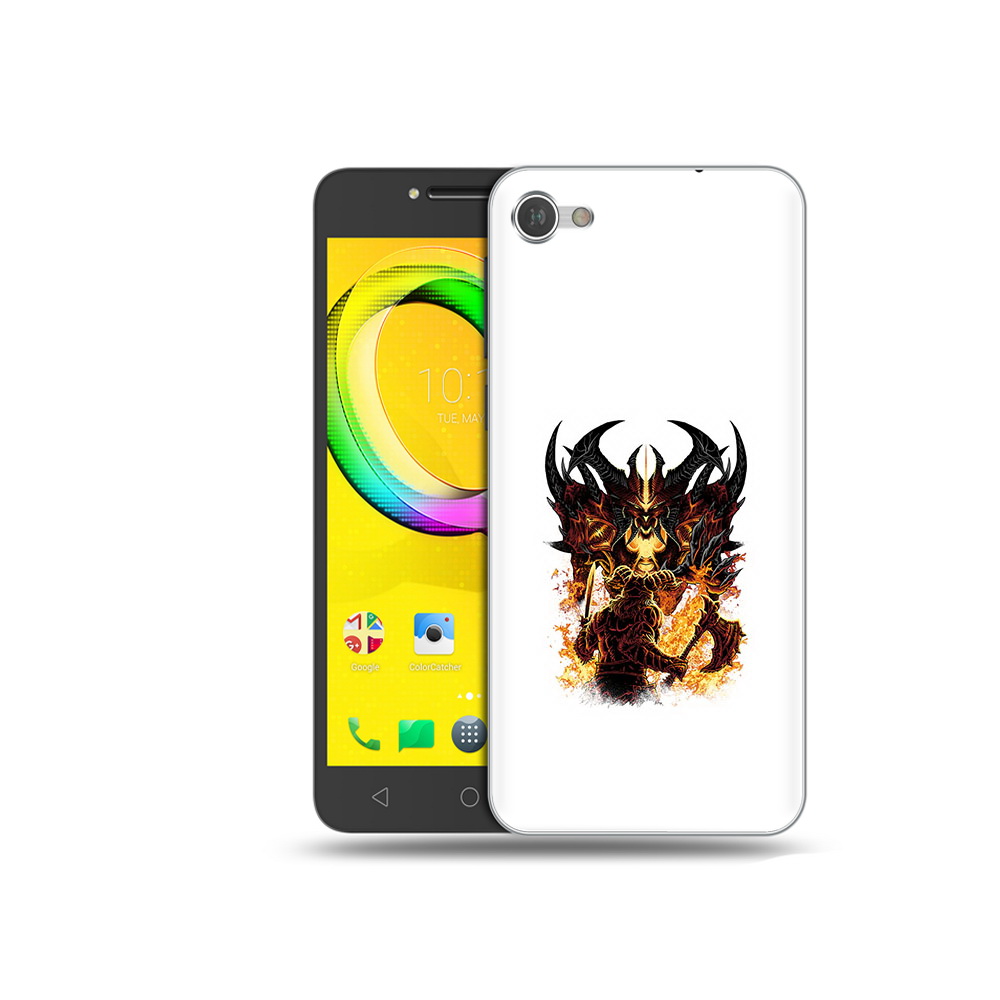 

Чехол MyPads Tocco для Alcatel A5 демон shadow fiend, Прозрачный, Tocco