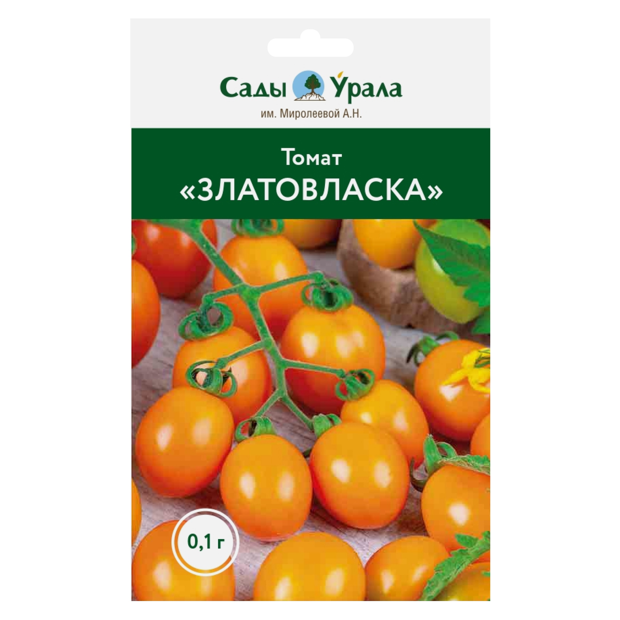 

Семена овощей Томат «Златовласка», Сады Урала, 0,1 г, Томат «Златовласка»