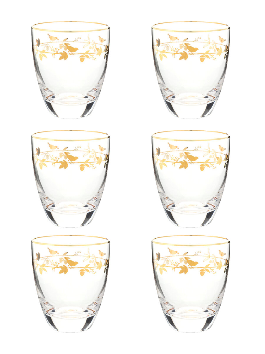 

Набор из 6 стаканов Pip Studio Winter Wonderland, 360 мл WW.51.131.034, Золотистый, Pip Studio Water Glass