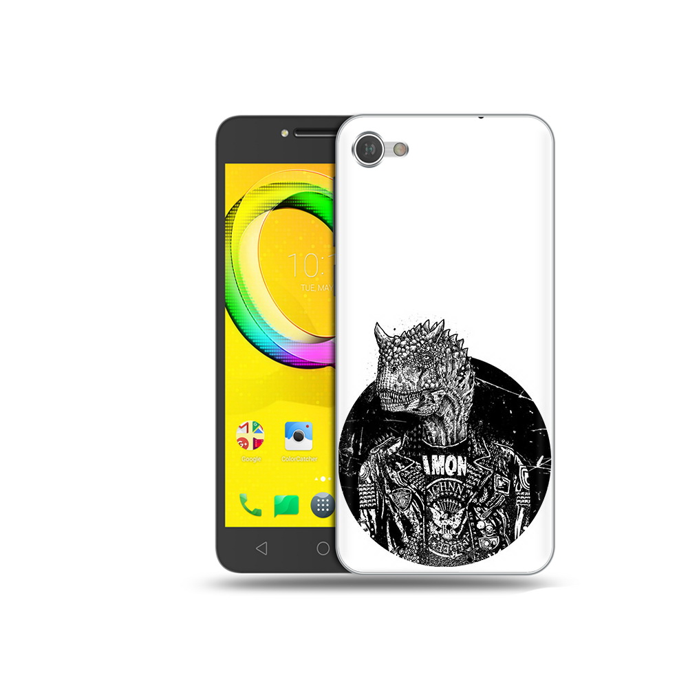 

Чехол MyPads Tocco для Alcatel A5 динозавр в куртке (PT67387.664.328), Прозрачный, Tocco