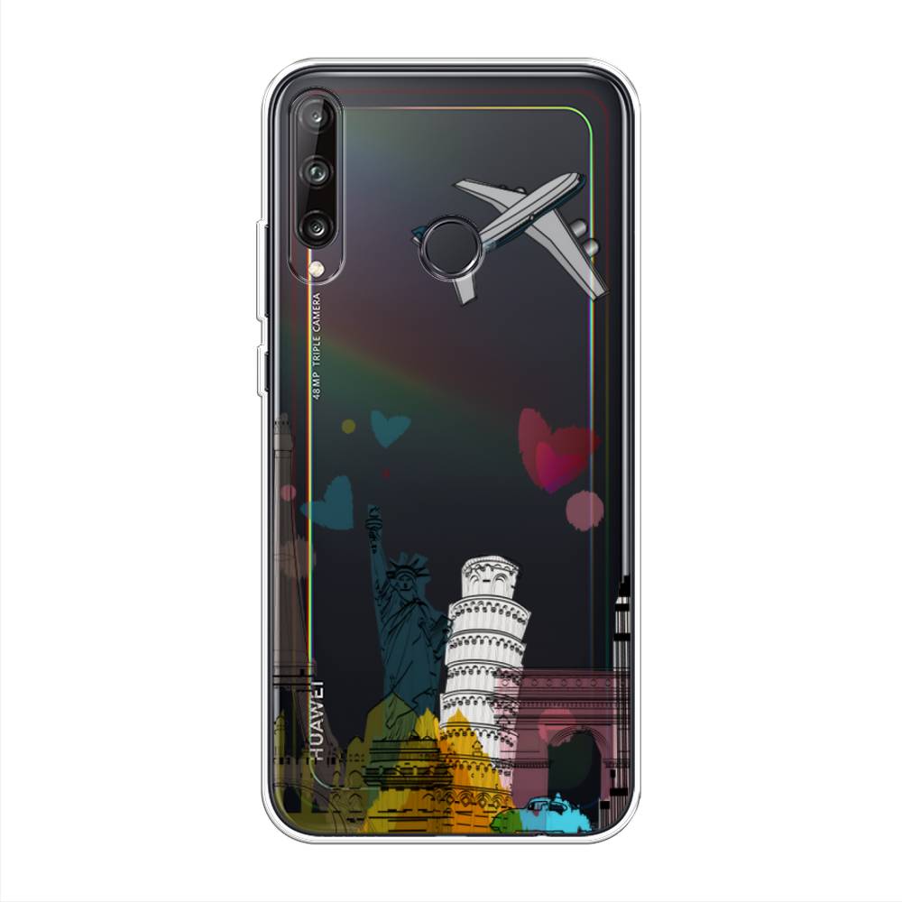 

Чехол Awog на Huawei Y7p "Самолет путешествий", Желтый, 6103350-10
