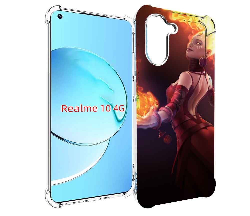 

Чехол MyPads dota 2 Lina для Realme 10, Прозрачный, Tocco