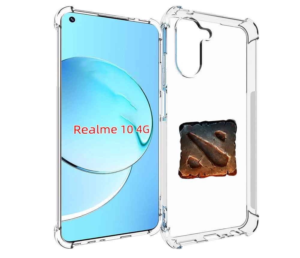 

Чехол MyPads dota 2 логотип 2 для Realme 10, Прозрачный, Tocco