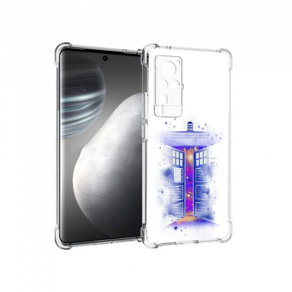 

Чехол MyPads Tocco для Vivo X60 pro фиолетовый уголок абстракция (PT226972.385.659), Прозрачный, Tocco