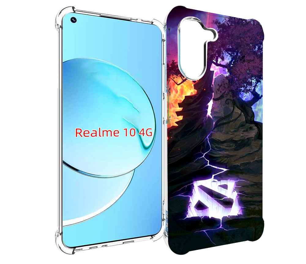 

Чехол MyPads dota 2 логотип для Realme 10, Прозрачный, Tocco