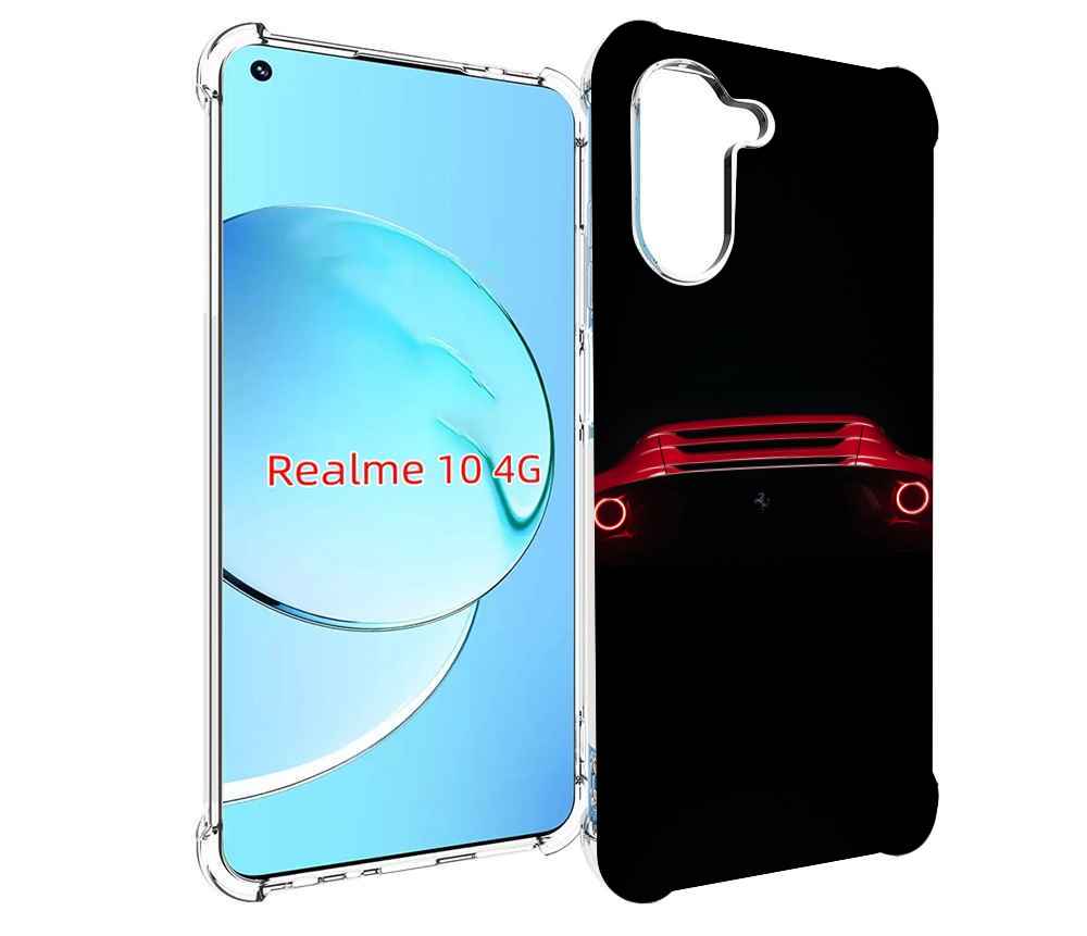 

Чехол Mypads Ferrari 1 Для Realme 10, Прозрачный, Tocco