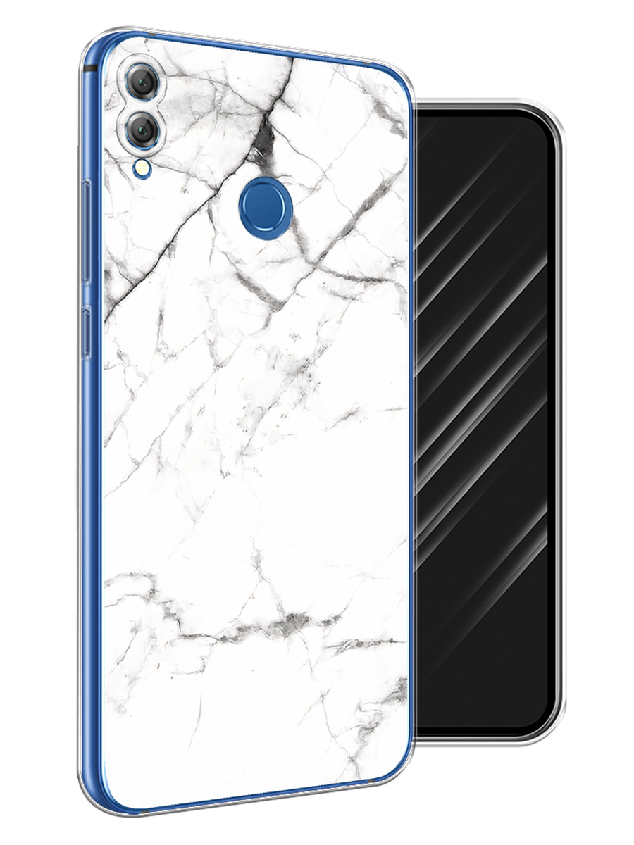 

Чехол Awog на Honor 8X "Светлый мрамор", Серый, 66750-3