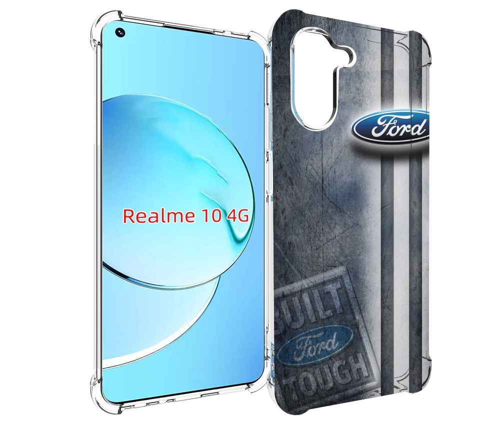 

Чехол Mypads Ford 2 Для Realme 10, Прозрачный, Tocco