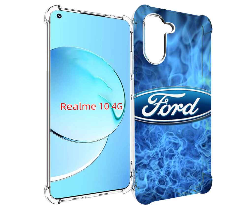 

Чехол Mypads Ford 22 М Для Realme 10, Прозрачный, Tocco