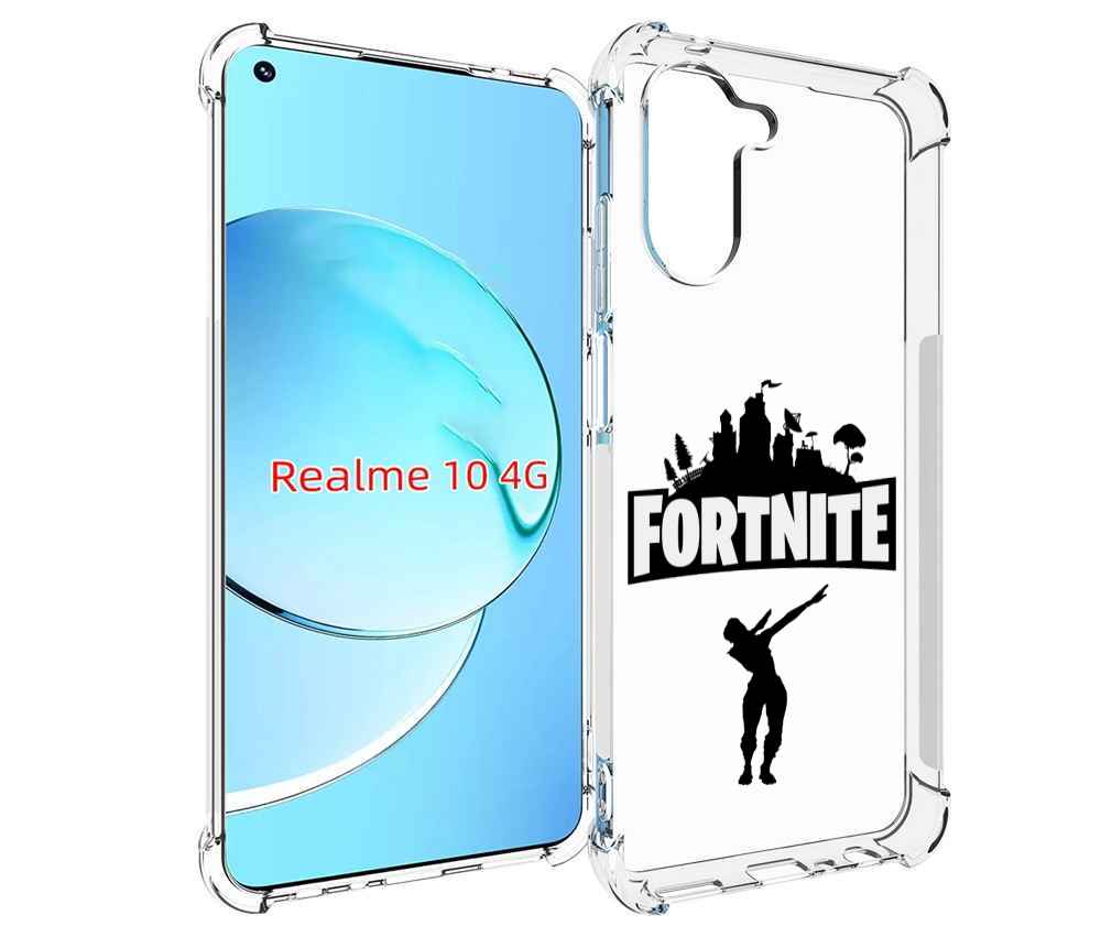 

Чехол Mypads Fortnite-2 Для Realme 10, Прозрачный, Tocco