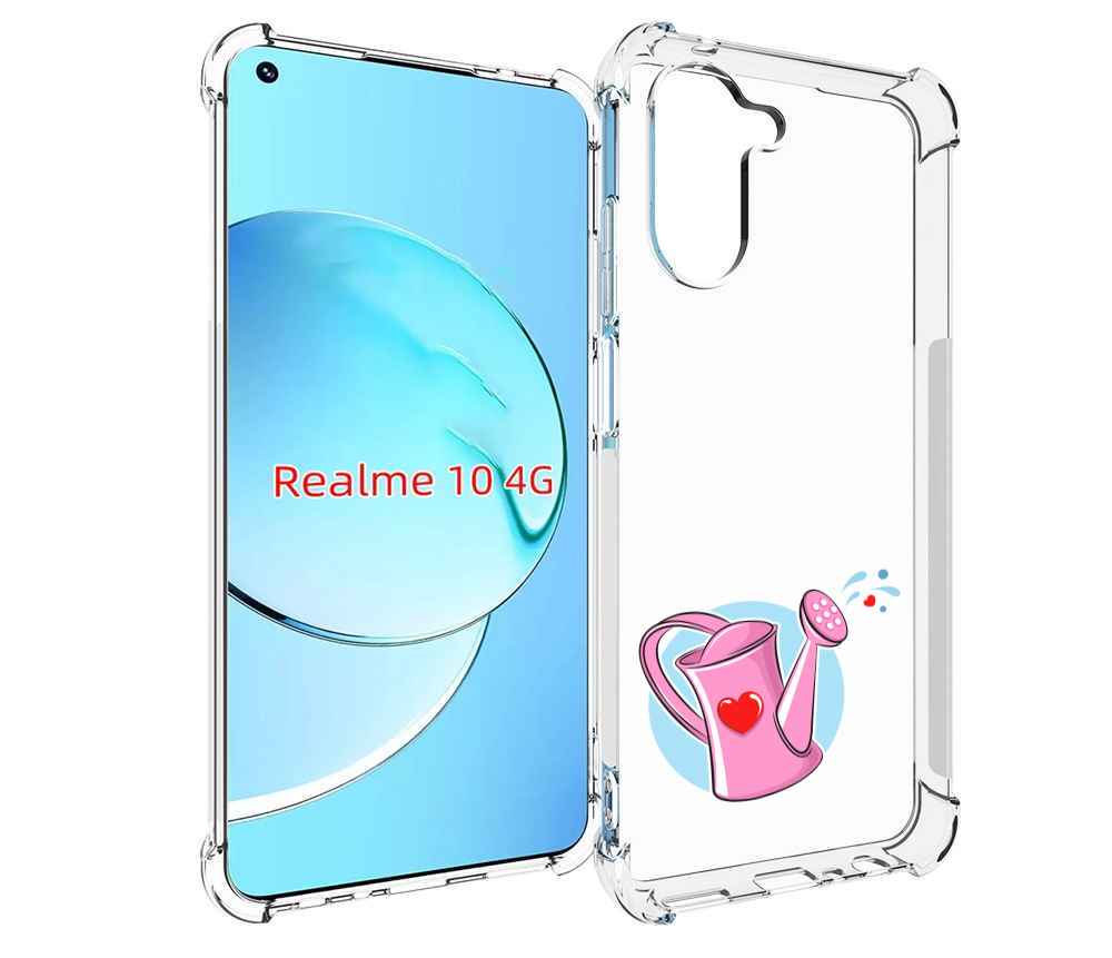 

Чехол MyPads Лейка любви 14 февраля для Realme 10, Прозрачный, Tocco