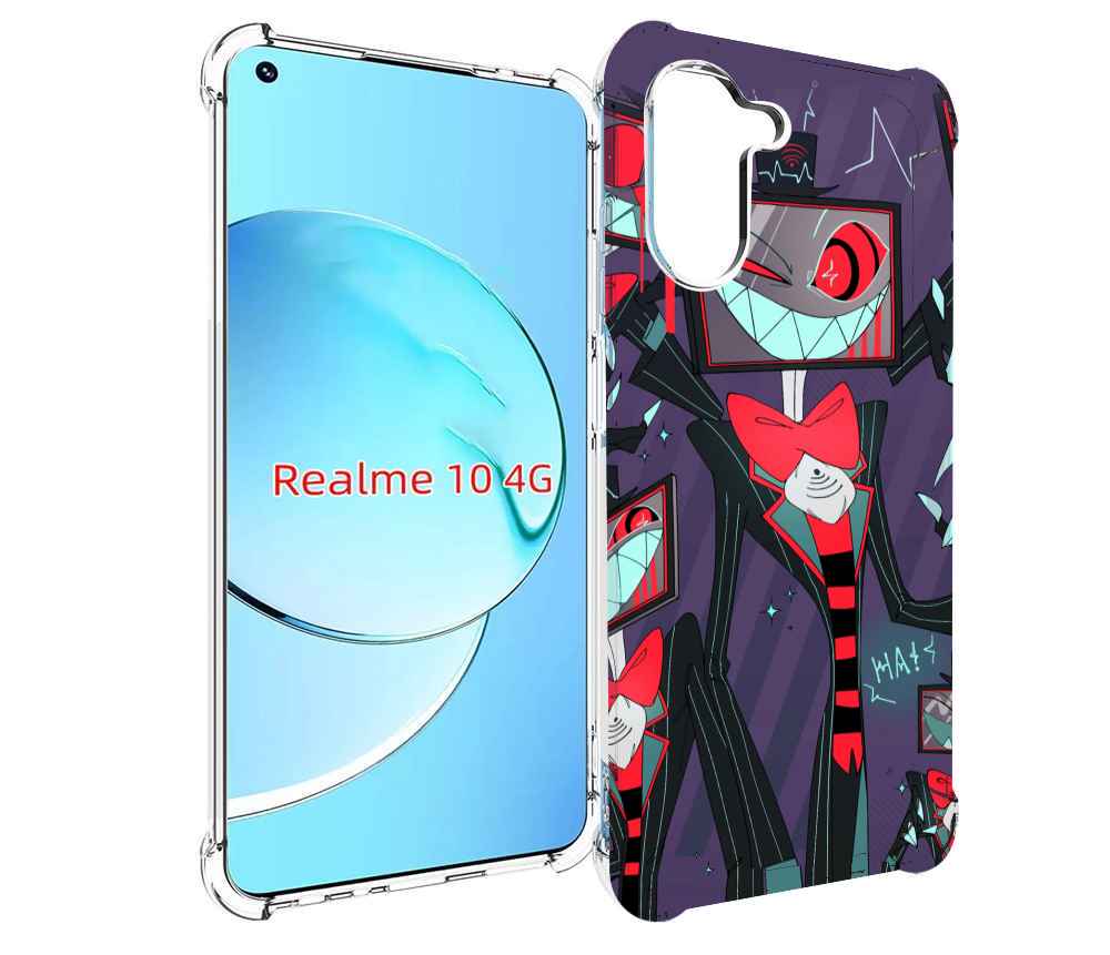 

Чехол MyPads hazbin hotel для Realme 10, Прозрачный, Tocco