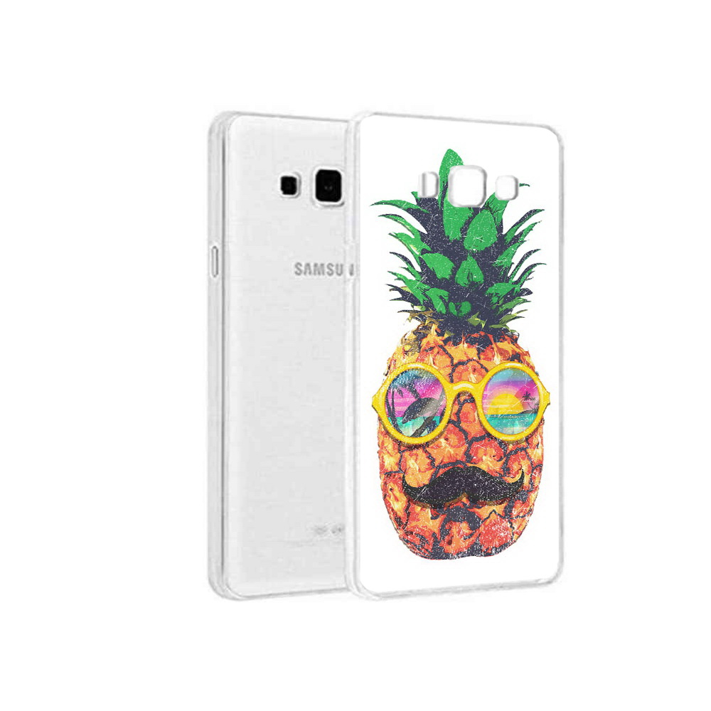 

Чехол MyPads Tocco для Samsung Galaxy A3 (2015) прикольный ананас с лицом, Прозрачный, Tocco