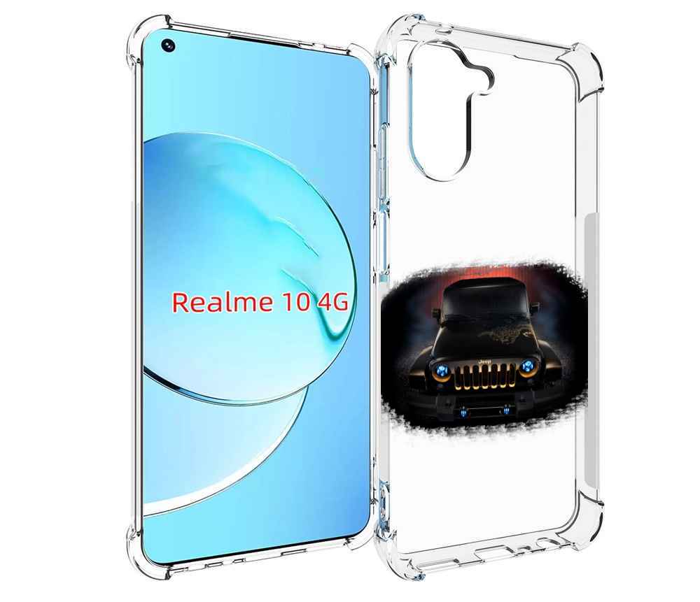 

Чехол Mypads Jeep 2 Для Realme 10, Прозрачный, Tocco