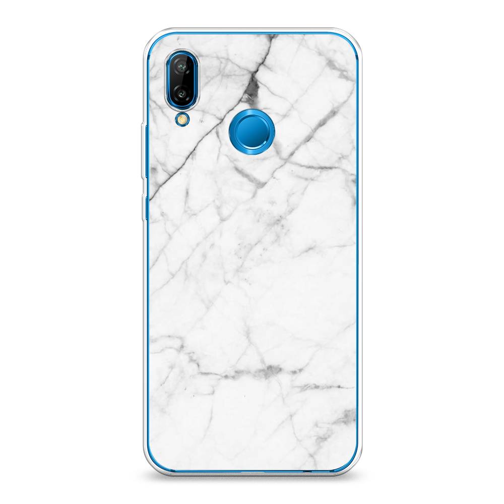 фото Чехол awog "светлый мрамор" для huawei p20 lite