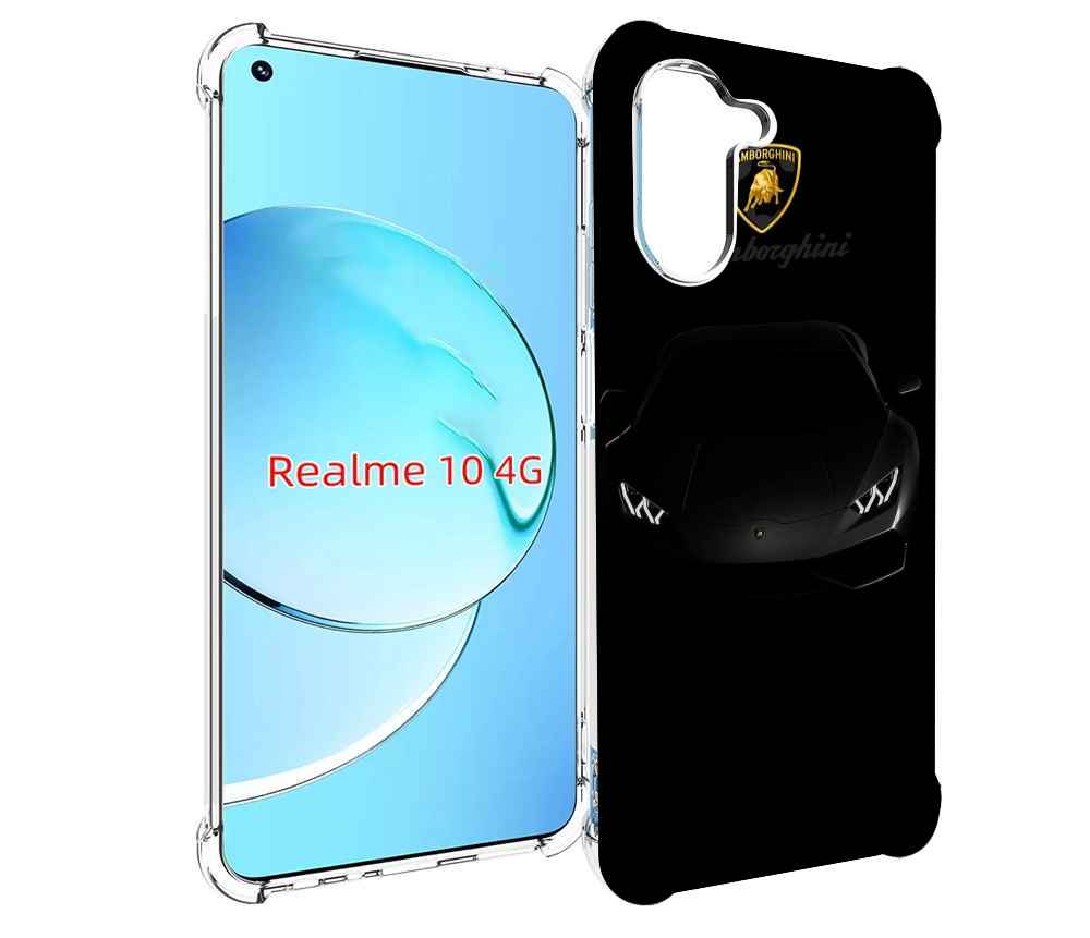 

Чехол Mypads Lambo 4 Мужской Для Realme 10, Прозрачный, Tocco