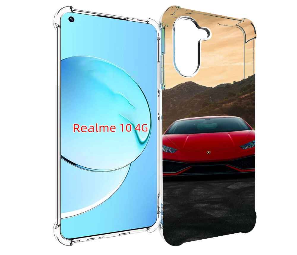 

Чехол Mypads Lamborghini 1 Мужской Для Realme 10, Прозрачный, Tocco