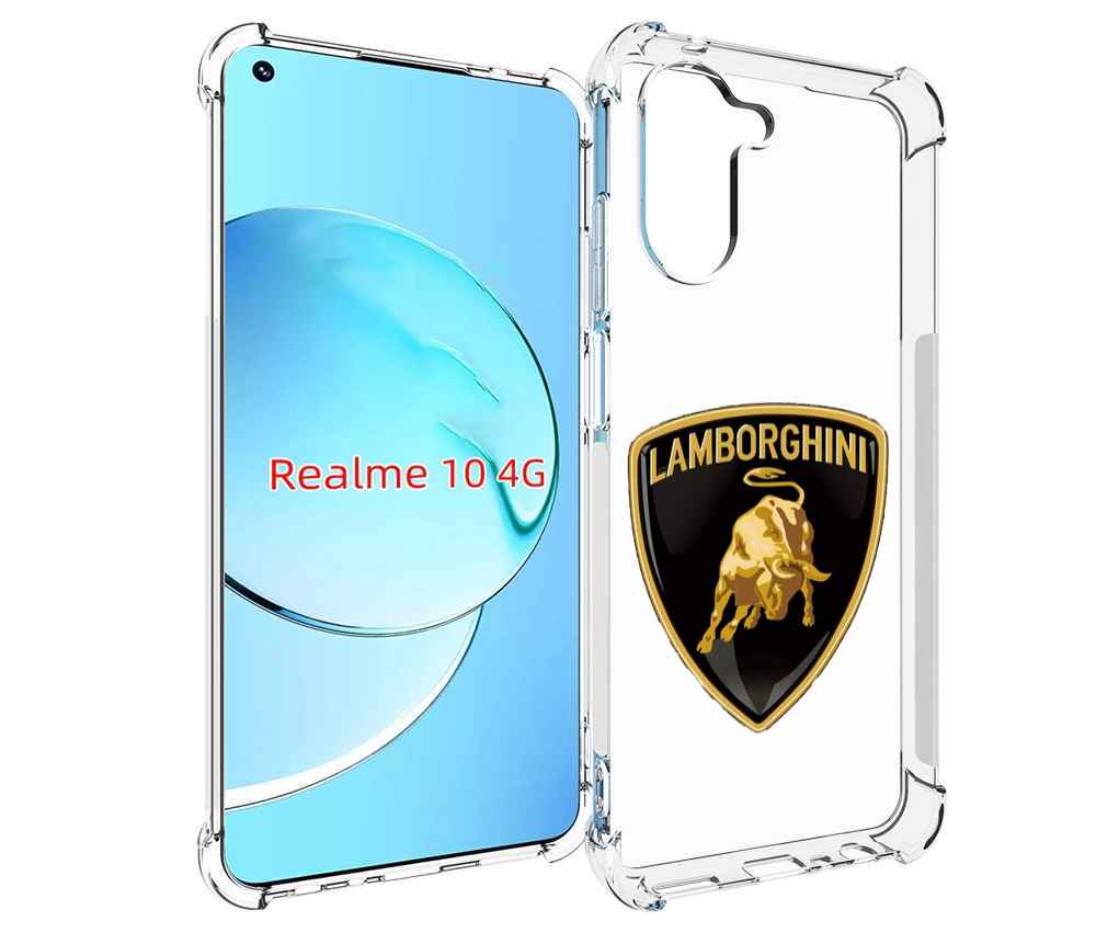

Чехол Mypads Lamborghini 2 Для Realme 10, Прозрачный, Tocco