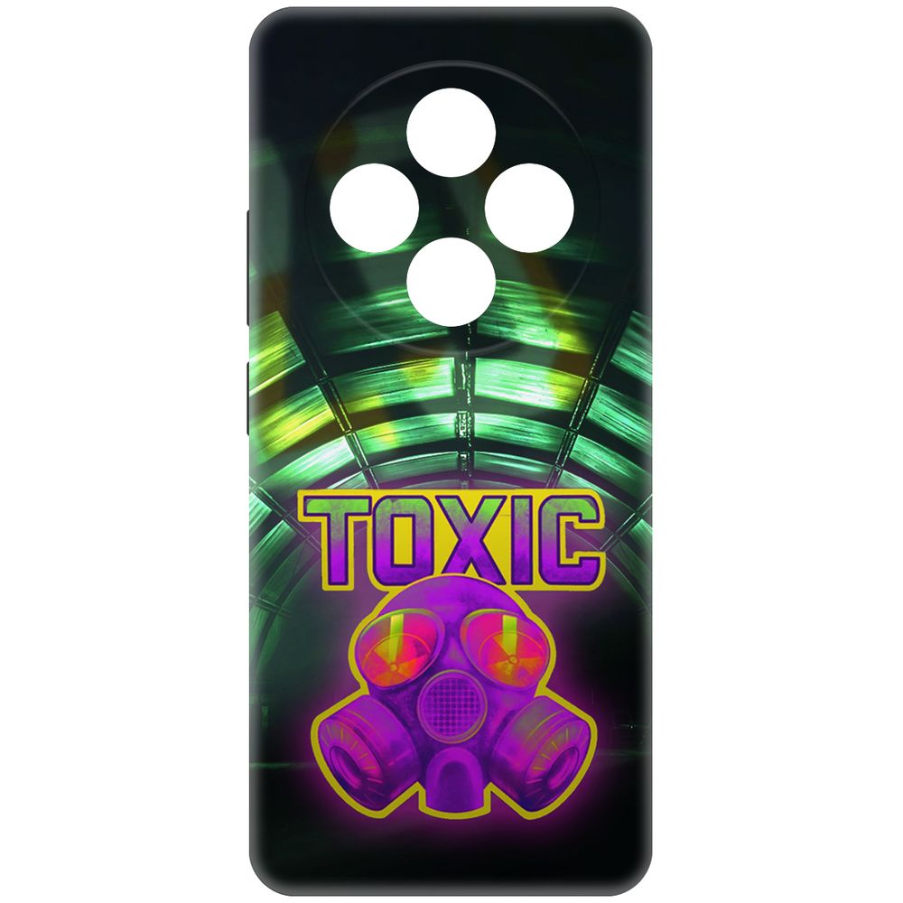 

Чехол-накладка Krutoff Soft Case Cтандофф 2 - Стикер Toxic для Xiaomi Redmi 14C/Poco C75, Черный