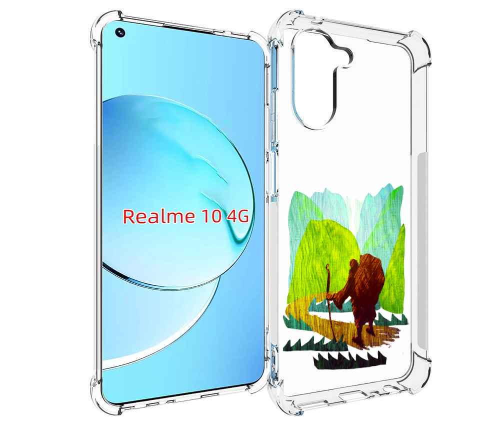 

Чехол MyPads Лесная тропа для Realme 10, Прозрачный, Tocco