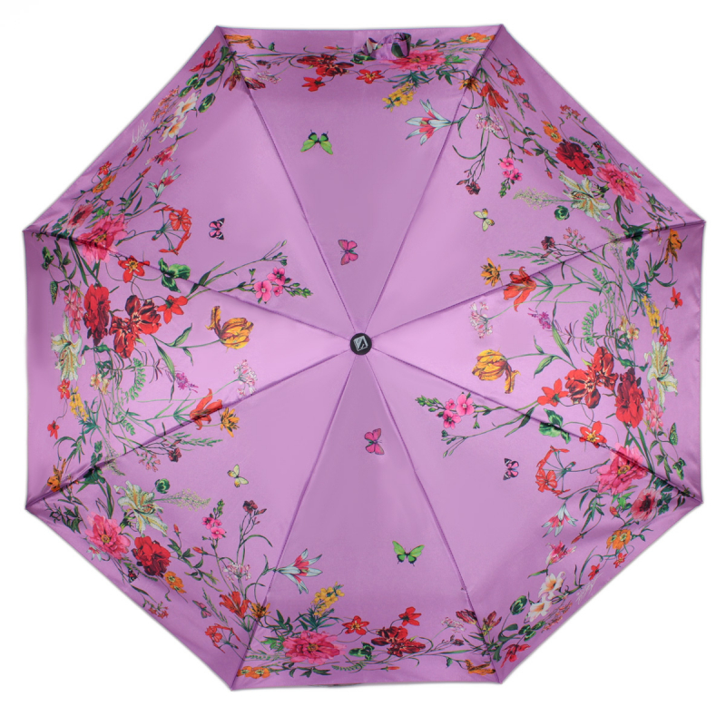 Зонт складной женский полуавтоматический Flioraj 100117 FJ розовый